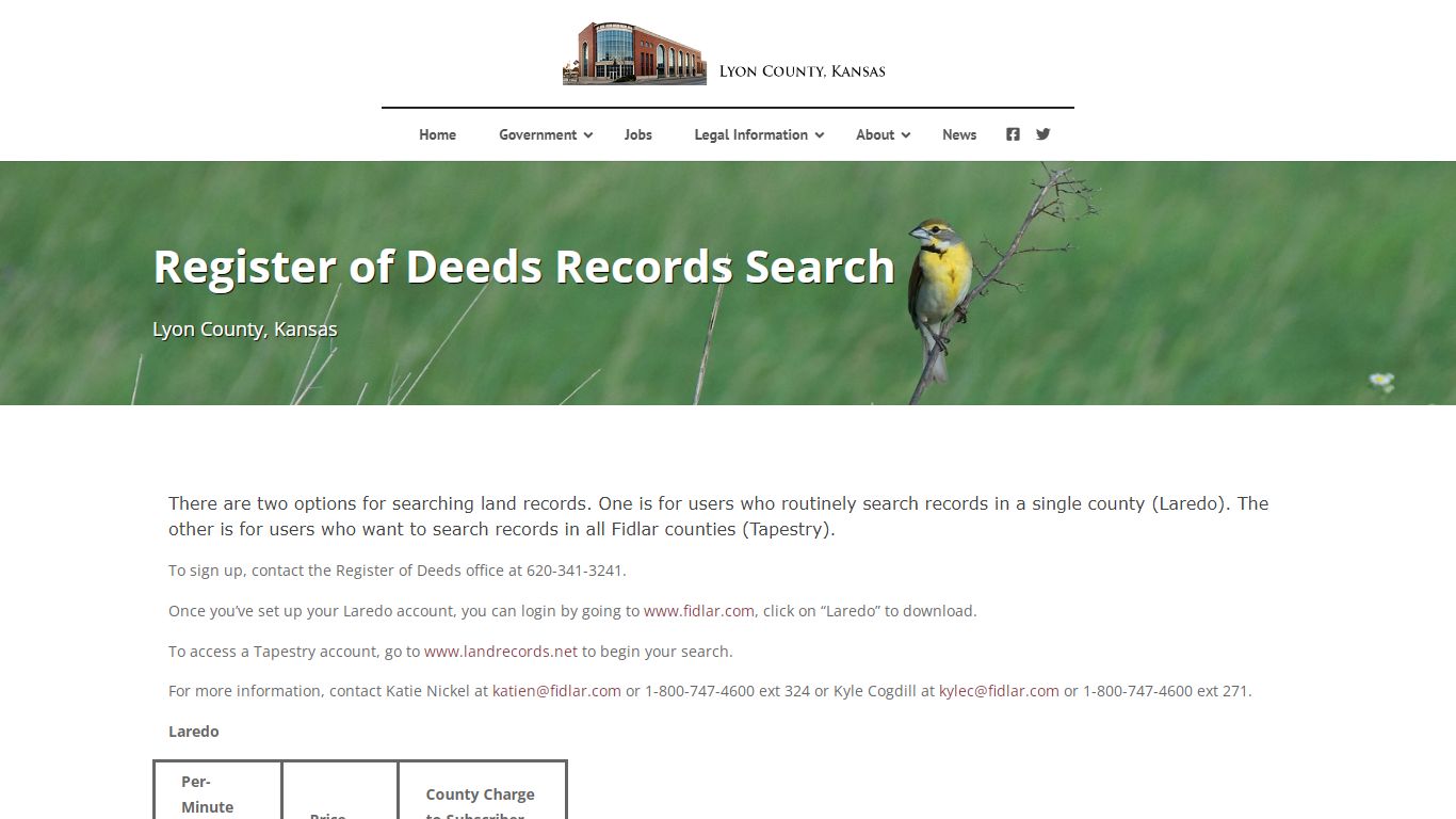 Register of Deeds Records Search | Lyon County Kansas